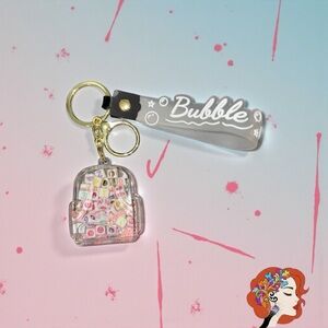 Colorful Keychain with Bubble Tag
